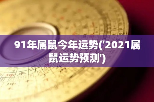 91年属鼠今年运势('2021属鼠运势预测')