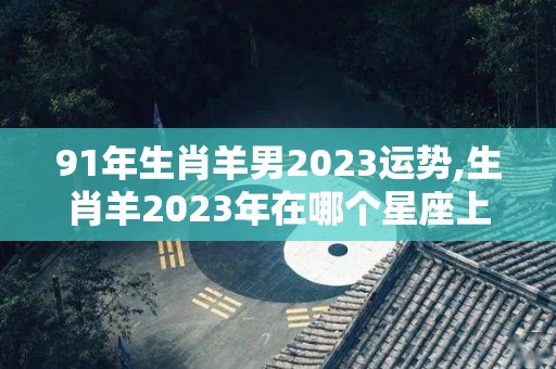91年生肖羊男2023运势,生肖羊2023年在哪个星座上运势最好