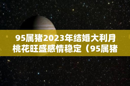 95属猪2023年结婚大利月桃花旺盛感情稳定（95属猪2020年结婚好吗）